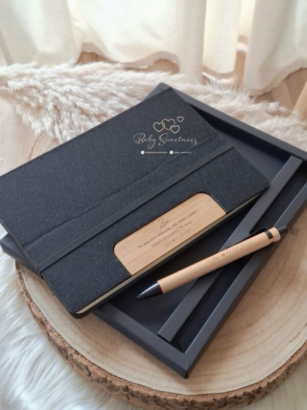 Coffret carnet et stylo personnalisé