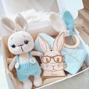 Coffret lapin de Pâques garçon