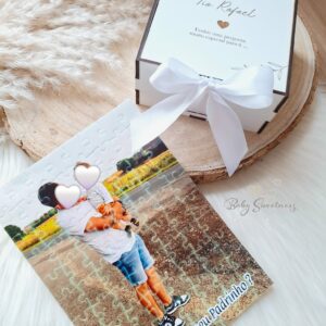 Coffret en bois puzzle