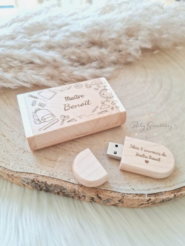 Clé USB personnalisée avec boîte en bois – Image 6