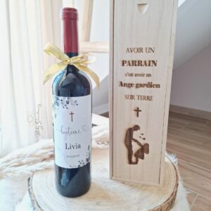 Coffret à vin en bois