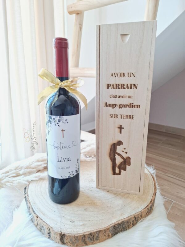 Coffret à vin en bois
