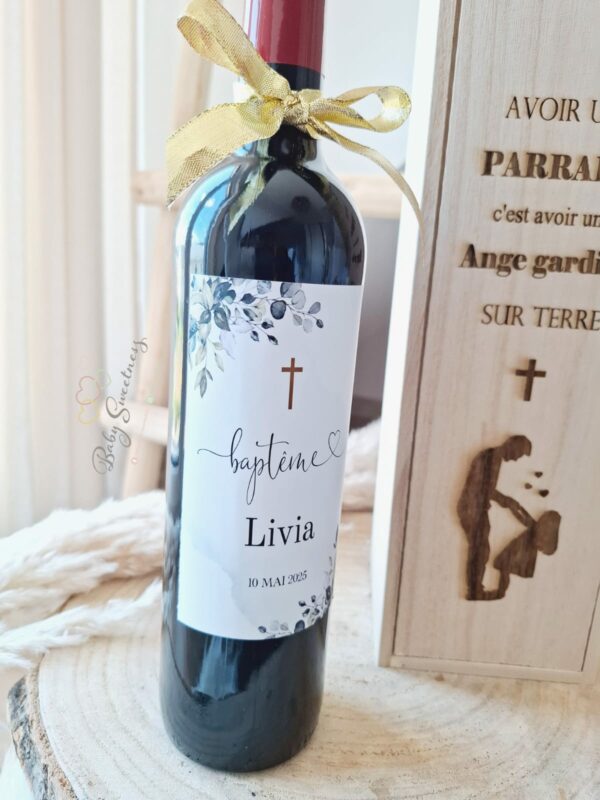Coffret à vin en bois – Image 2