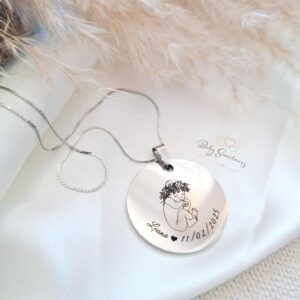 Collier douceur bébé personnalisé