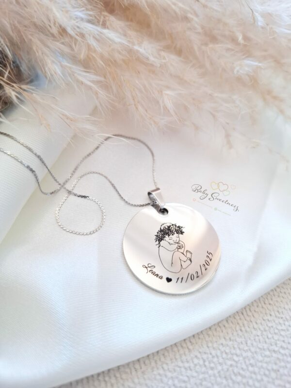 Collier douceur bébé personnalisé