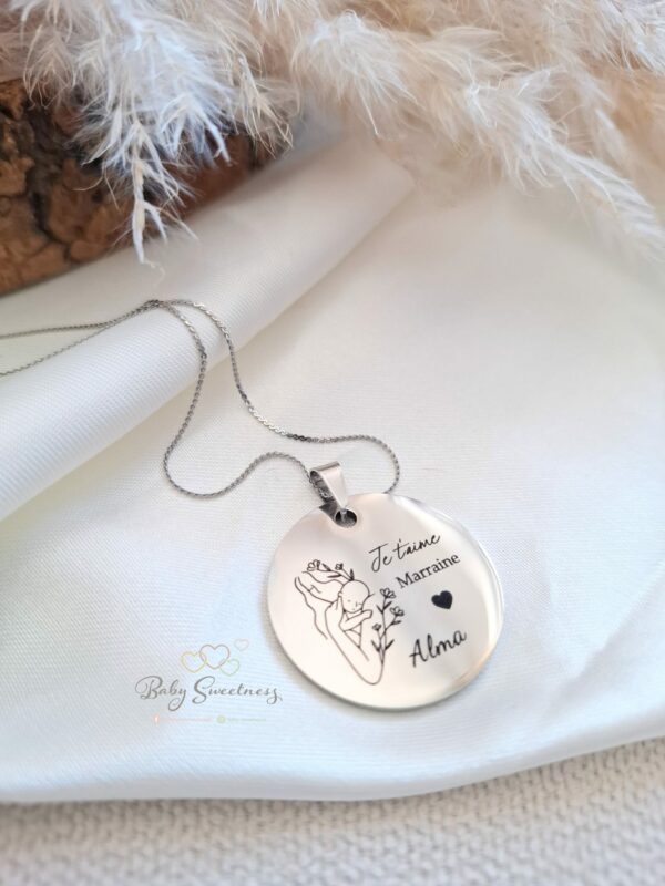 Collier Femme illustration personnalisé