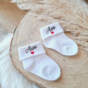 Paire de chaussettes bébé personnalisées