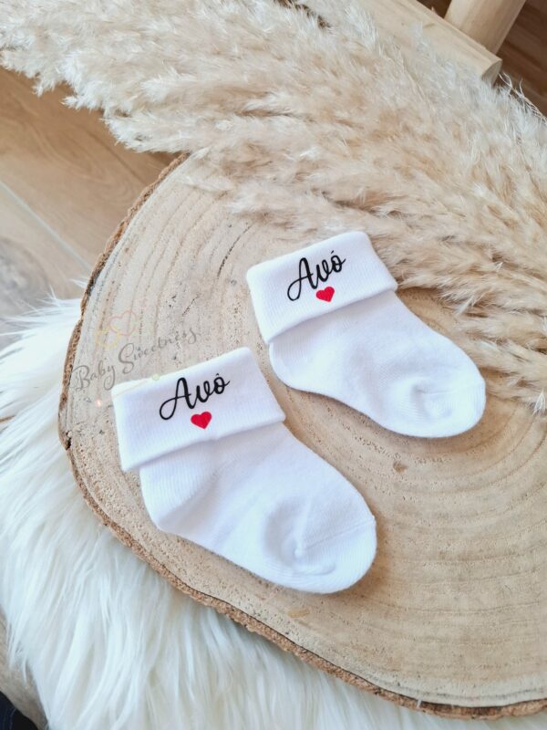 Paire de chaussettes bébé personnalisées