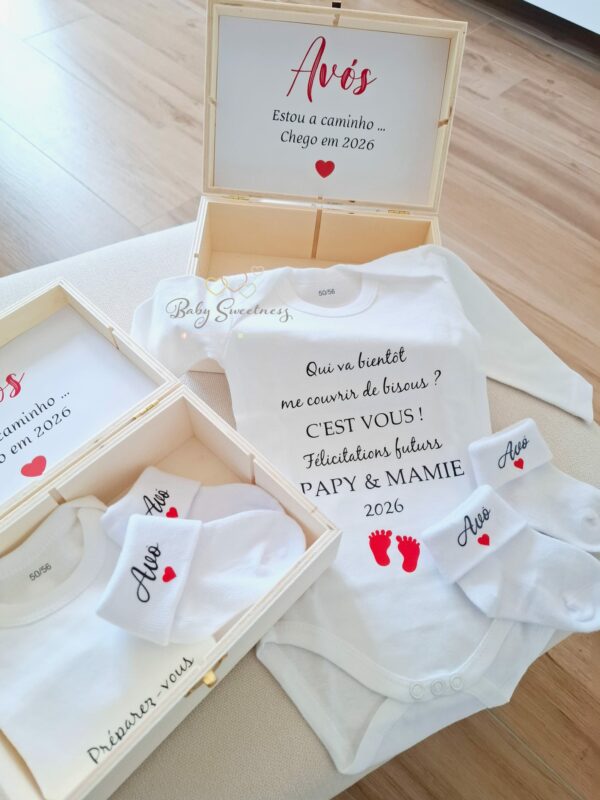 Coffret body + chaussettes bébé – Image 2