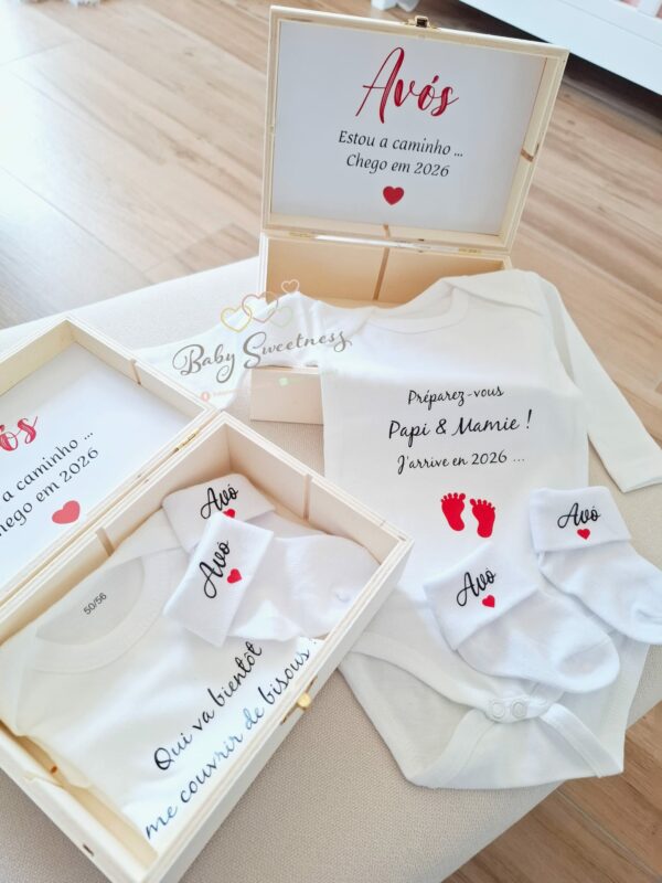 Coffret body + chaussettes bébé