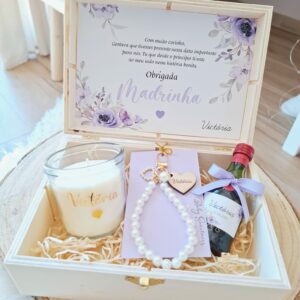 Coffret Marraine violet