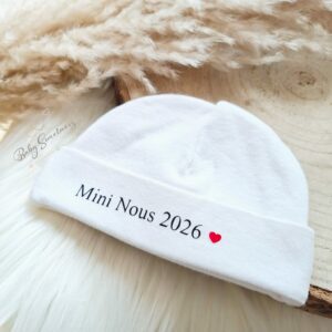 Bonnet de naissance "Mini Nous"
