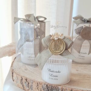 Bougie "crystal" avec boîte