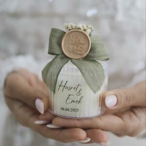 Bougie "crystal" personnalisée