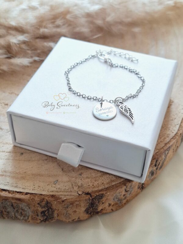 Bracelet Aile d'ange personnalisé