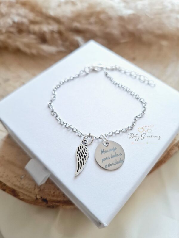 Bracelet Aile d'ange personnalisé – Image 3