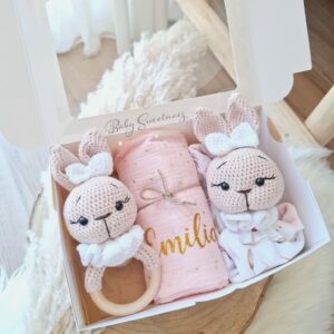 Coffret de naissance lapin fille