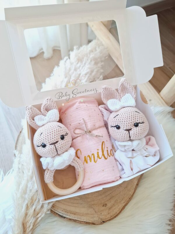 Coffret de naissance lapin fille