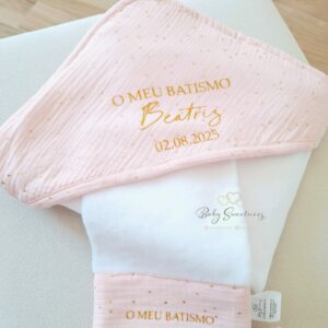 Cape de bain " Mon Baptême"