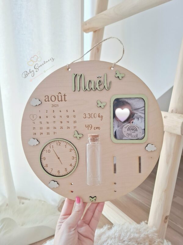 Plaque souvenirs de naissance – Image 4