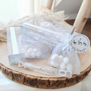 Tube bulles de savon avec dragées