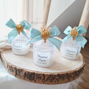 Bougie "crystal" personnalisée