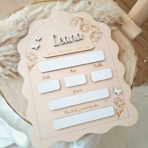 Pancarte Rentrée scolaire floral