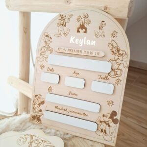 Pancarte Rentrée scolaire Disney