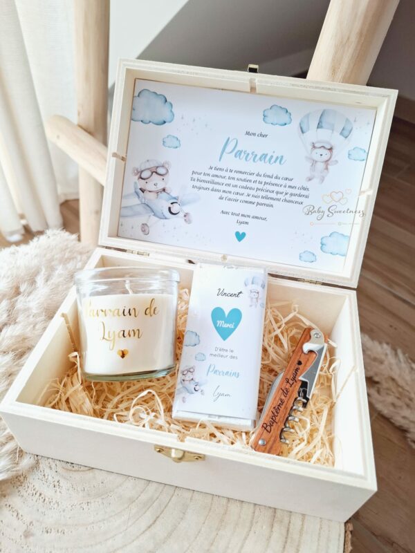 Coffret ourson avion