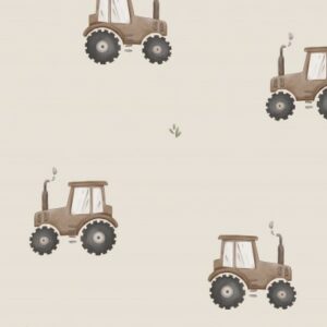 Tissu Tracteur beige