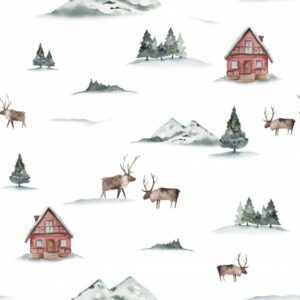 Tissu Hiver dans la montagne