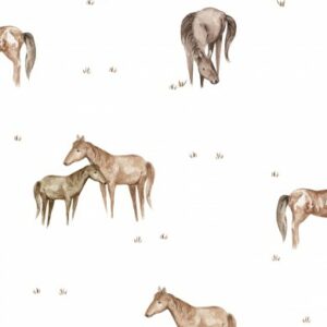 Tissu chevaux