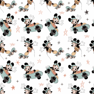 Tissu Mickey Mouse Skate