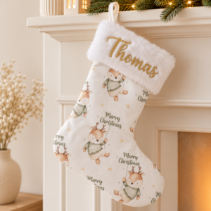 Chaussette de Noël tissus motifs