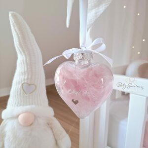 Boule de Noël cœur transparente