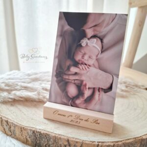 Support en bois photo personnalisé