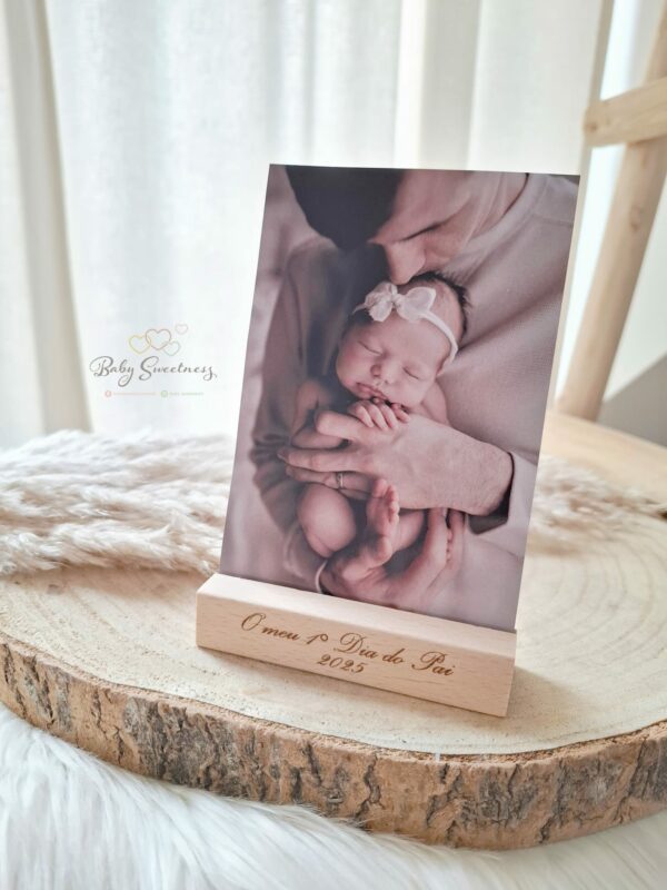 Support en bois photo personnalisé