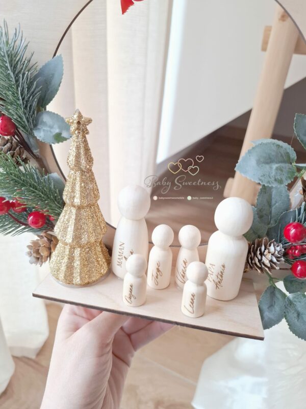 Couronne de Noël Famille – Image 2