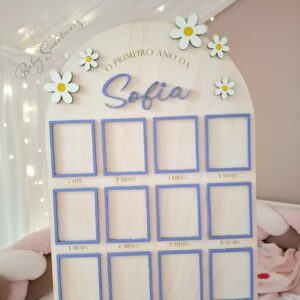 Panneau "Ma première année" marguerites