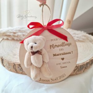 Boule de Noël ourson