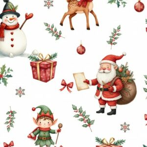 Tissu Noël Merry Christmas