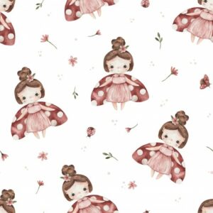 Tissu Lady Coccinelle