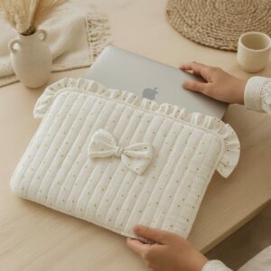 Pochette ordinateur à volants