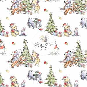 Tissu Winnie The Pooh Christmas