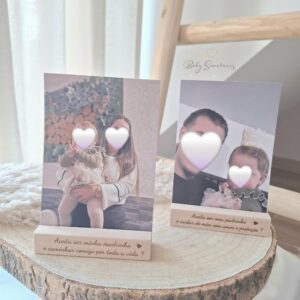 Support en bois photo personnalisé
