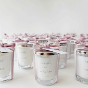 Bougie ruban velours