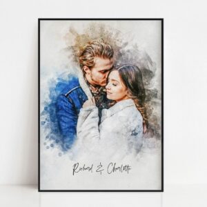 Cadre Portrait Couple personnalisé