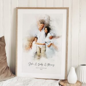 Cadre Portrait Famille personnalisé