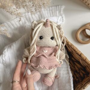 Doudou peluche Licorne