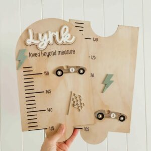 Toise de croissance Voiture de course